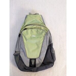 Sierra Expedition Hiking Ergo Sling Backpack Green & Gray By High Sierra